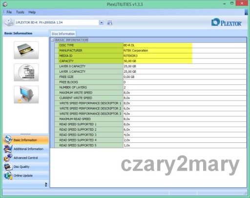RITEK BD-R DL 50 ГБ 1-6X для печати, Тайвань, 1 шт., конверт для компакт-диска