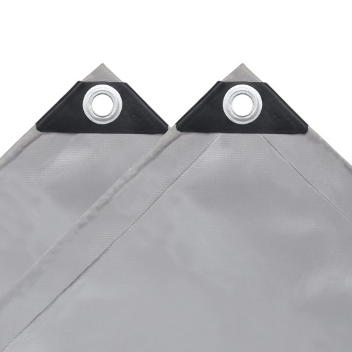 vidaXL Брезент 650 г/м² 4 x 7 м Серый 43816