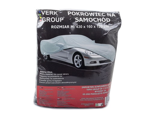 Verk 10007 Чехол автомобильный серый, размер М