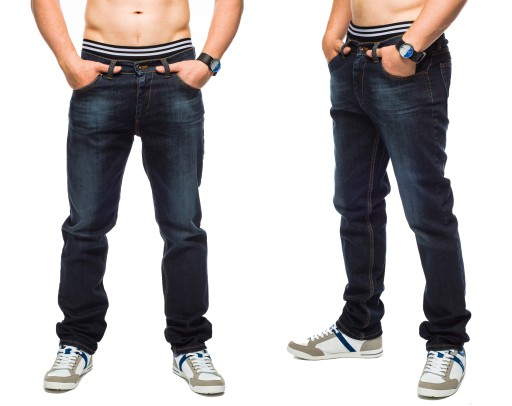 SPODNIE MĘSKIE VANKEL JEANS - 626 - 122CM L32