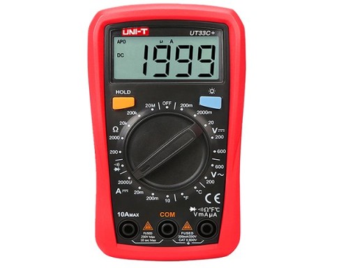 Универсальный счетчик UNI-T UT33C + кабели датчиков