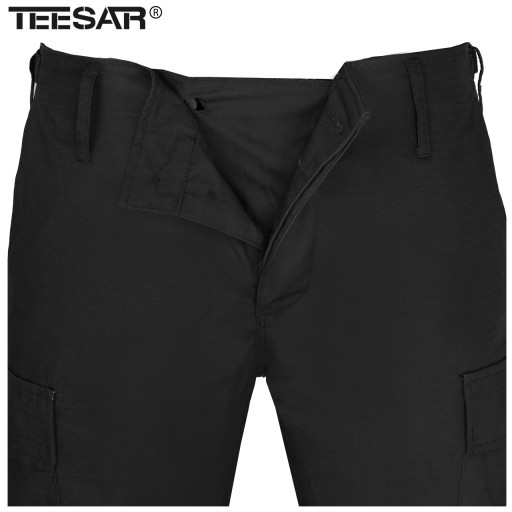 Брюки-карго Mil-Tec Teesar RipStop BDU Slim Fit, черные, XL