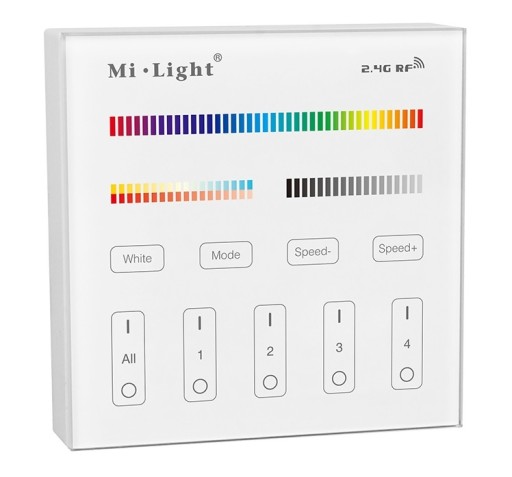 Пульт дистанционного управления для драйверов светодиодов RGB CCT на 4 зоны