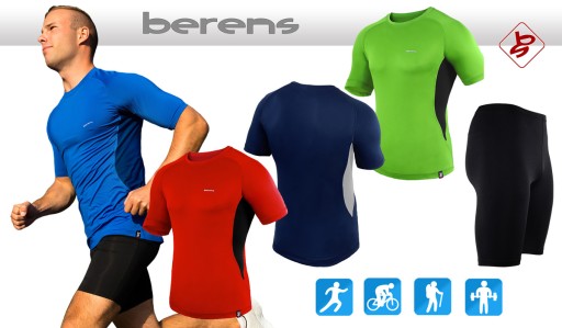 ФУТБОЛКА BERENS + ШОРТЫ ДЛЯ БЕГА + БЕСПЛАТНАЯ L