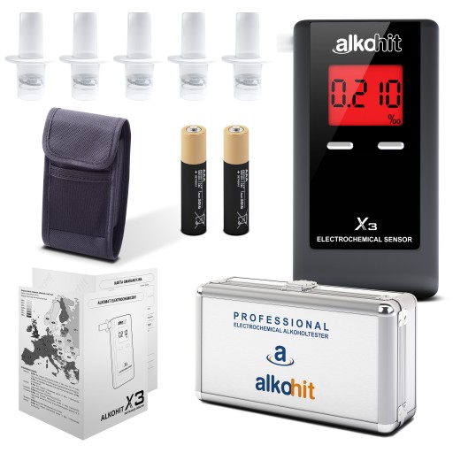 Алкотестер Alkohit X3 Цифровой ЖК-алкотестер Точный!