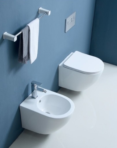 VELDMAN УНИТАЗ VERA БЕЗОБРАМНЫЙ + БИДЕ + СИДЕНЬЕ PREMIUM SLIM