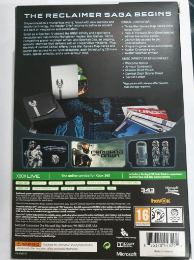 КОЛЛЕКЦИОННАЯ ИГРА HALO 4, ОГРАНИЧЕННАЯ ВЕРСИЯ X360