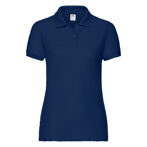 DAMSKA KOSZULKA POLO 65/35 - FRUIT navy XL