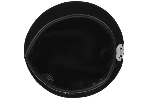 Polski BERET TŁOCZONY WP z ORŁEM CZARNY rozm. 60