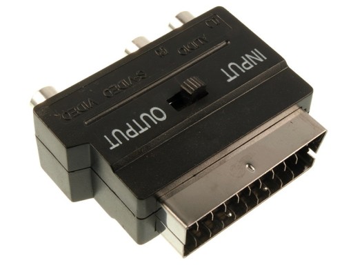 АДАПТЕР ДЛЯ ПОДДЕРЖКА EURO-RCA-SVHS SCART [3408]