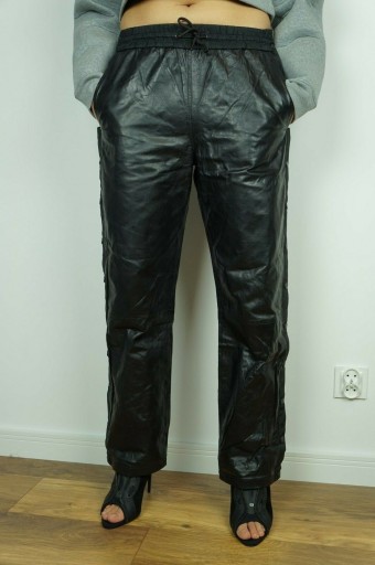 КОЖАНЫЕ БРЮКИ ALEXANDER WANG H&M XS 4