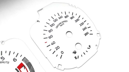 Кастомные белые циферблаты одометра Ford Mustang MoMan