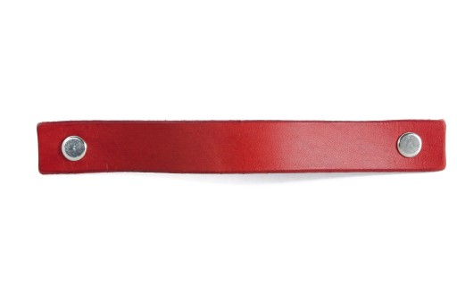 Ручка мебельная кожаная COLORISO RED 128мм