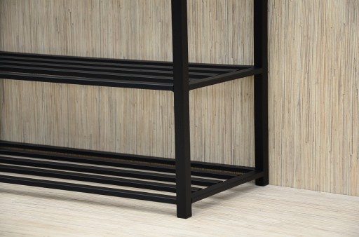 Metalowa półka na buty na obuwie szafka regał organizer szerokość 90 cm