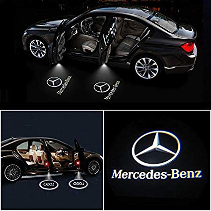 2x светодиодный проектор логотипа для Mercedes A, B, C, M, ML, GL, 4MATIC, GLE, GLA, GLC