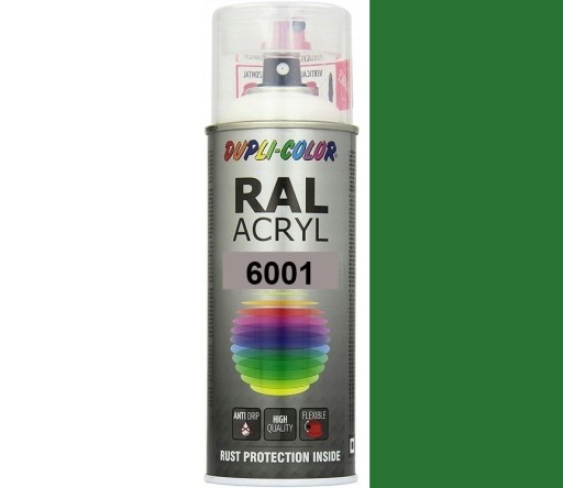 MOTIP RAL ACRYL 6001 АКРИЛОВАЯ КРАСКА GLOSS DUPLI-COLOR СПРЕЙ 400 МЛ