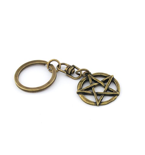 BRELOK PENTAGRAM ANTYCZNE ZŁOTO