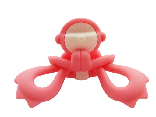 Mombella Gryzak Zabawka Małpka Pink