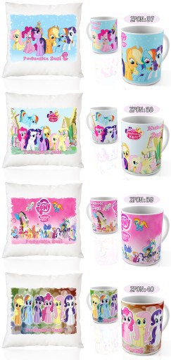 КРУЖКА «MY LITTLE PONY» + НАБОР ПОДУШЕК + имя Отличный подарок для фанатов