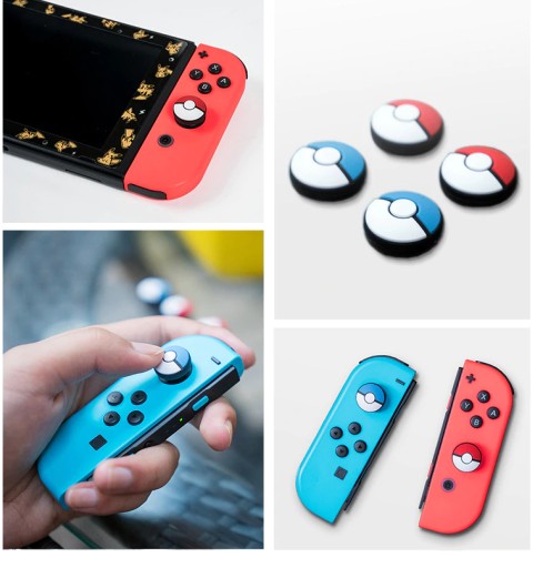 АНАЛОГОВЫЕ НАКЛАДКИ NINTENDO POKEBALL ластик
