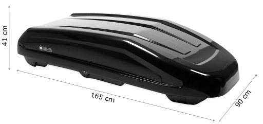 MODULA EVO 400L КОРОБКА НА ВЕРХНУЮ ДВУХСТОРОННУЮ ГЛЯНЦЕВУЮ ЧЕРНУЮ БАГАЖНИКУ SOSNowiec