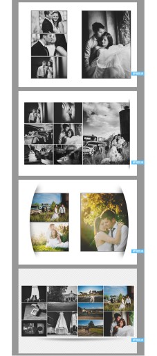 ФОТОКНИГА DVD 20 ШАБЛОНОВ 30x42см (30x21) 2x A4