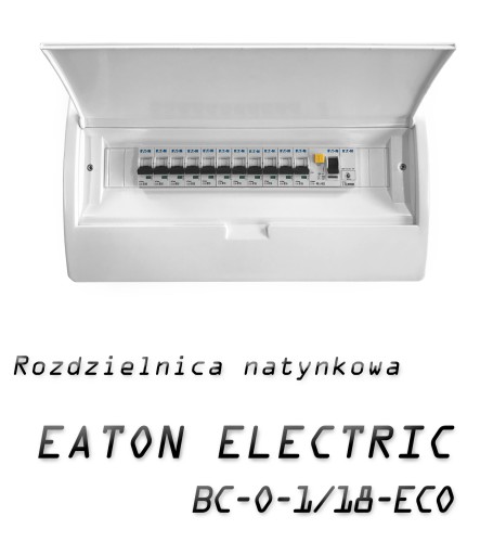 РАСПРЕДЕЛИТЕЛЬНОЕ УСТРОЙСТВО, КОРОБКА ДЛЯ НАКЛАДНОГО МОНТАЖА EATON, 18 МОДУЛЕЙ