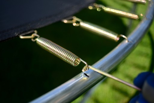 TRAMPOLINA OGRODOWA 312CM Z SIATKĄ DRABINKA FUNFIT