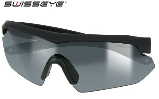Защитные тактические очки SWISSEYE NIGHTHAWK, баллистические, черные, дымчатые