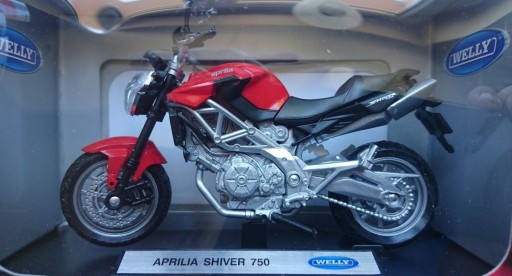 APRILIA Shiver 750 мотоцикл 1:18 Welly металл