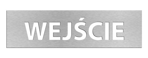 Piktogram, Tabliczka, znak, WEJŚCIE FV
