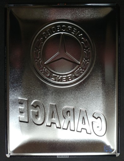 Tablica szyld MERCEDES-BENZ GARAGE blacha 30x40