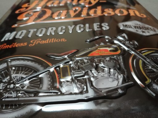Вывеска HARLEY-DAVIDSON, листовой металл, 30x40