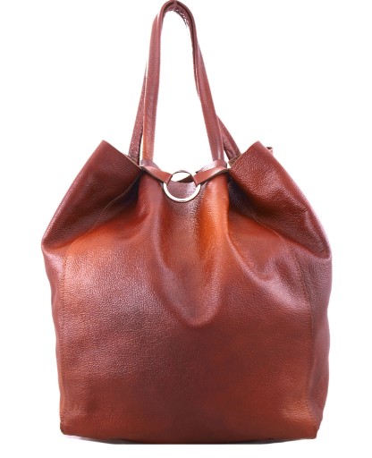TOREBKA SKÓRZANA WOREK TORBA SKÓRA SHOPPER BRAZOWA