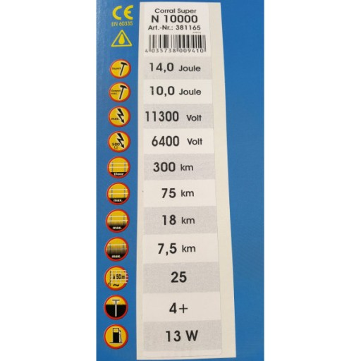 Elektryzator Corral N10000 dziki konie bydło 10,0J