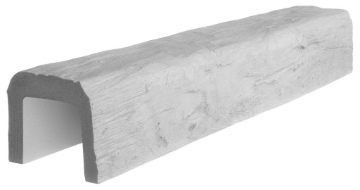 Belka Rustykalna Ciosana, Belka dekoracyjna 19x17 cm x 3m - palisander