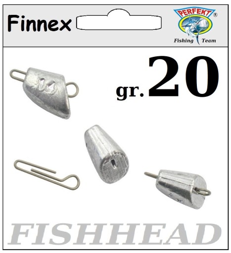 5 X CZEBURASZKA FINNEX FISHHEAD 20gr - drut 0,8 mm