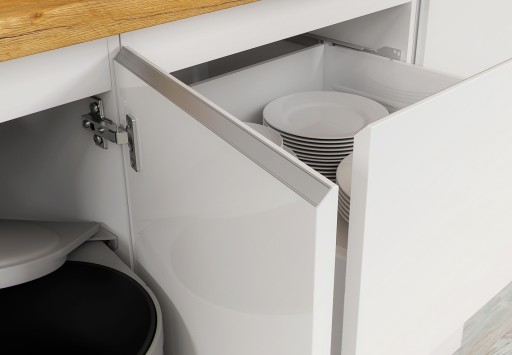 Кухня Campari Kitchen Island, белая глянцевая классическая мебель