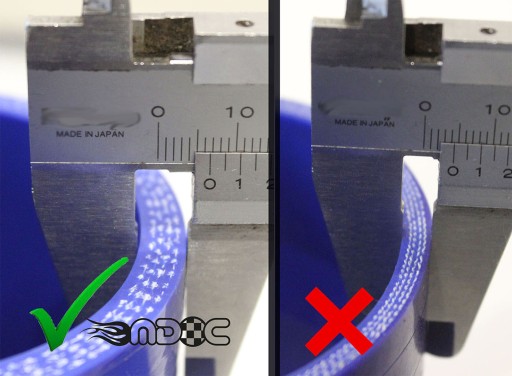 MDC ŁĄCZNIK SILIKONOWY 35mm 8cm intercooler oplot