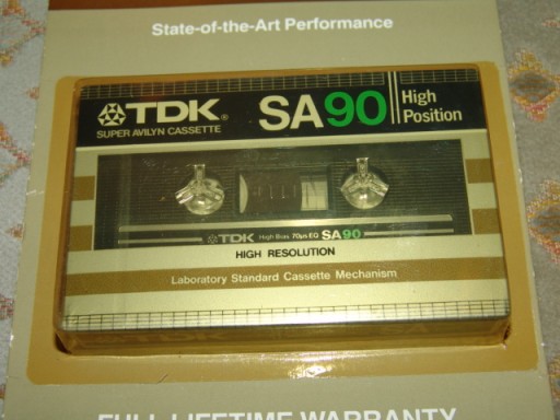 Хром кассета TDK SA 90 - 1982 г., блистерная версия