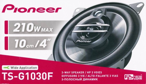 КОЛОНКИ PIONEER TS-G1030F 30Вт-210Вт 3-полосные 10СМ