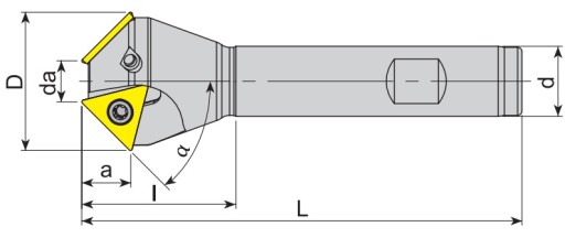 AKKO ACM45 Фаска зенковка 5x26 W16 TCMT 16