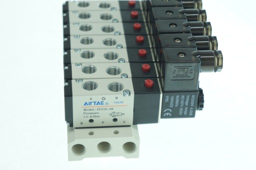 7-клапанный остров, электромагнитный клапан AIRTAC 5/2-1/4-230В