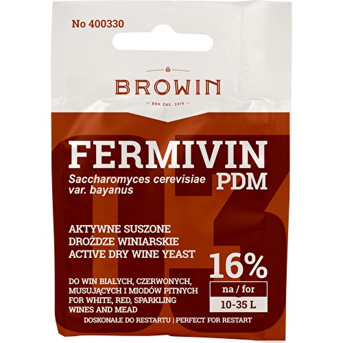 DROŻDŻE AKTYWNE WINIARSKIE FERMIVIN PDM