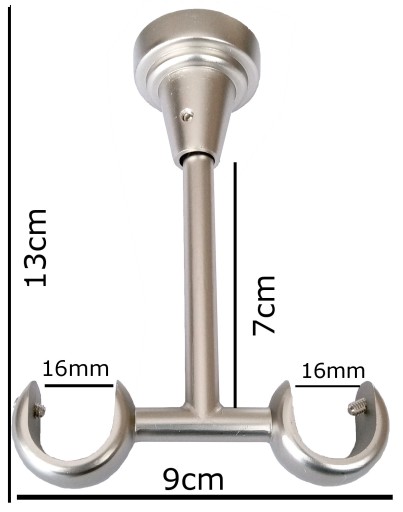 ДВОЙНОЙ ПОТОЛОЧНЫЙ КРОНШТЕЙН ДЛЯ КАРДИНА Fi16mm