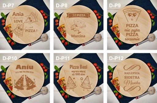 ВРАЩАЮЩАЯСЯ ДОСКА С ГРАВИРОВКОЙ ДЛЯ ПИЦЦЫ, СЫРОВ, МЯСА