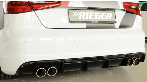 Губка заднего бампера, диффузор, Audi A3 S3 13-16