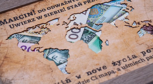 Prezent na urodziny koperta pudełko na pieniądze