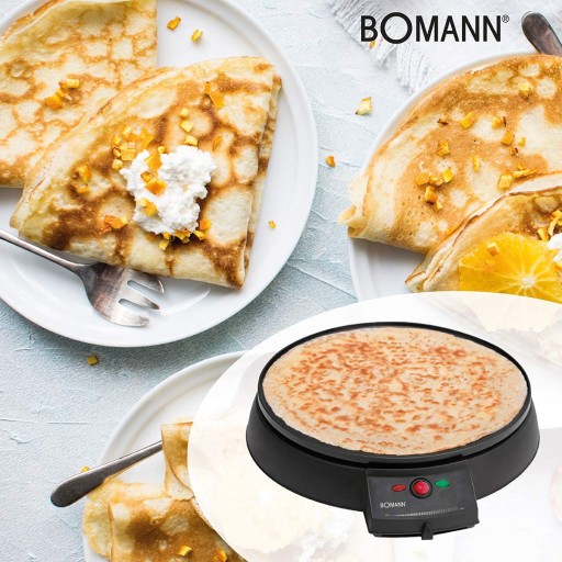 ЭЛЕКТРИЧЕСКАЯ БЛИНОЧКА BOMANN, БОЛЬШАЯ, 29 см, 900 Вт
