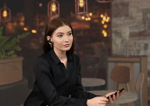Гибкий держатель на оголовье для наушников Bluetooth диаметром 10 мм.
